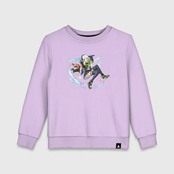 Свитшот хлопковый детский Anby Zenless Zone Zero, цвет: лаванда