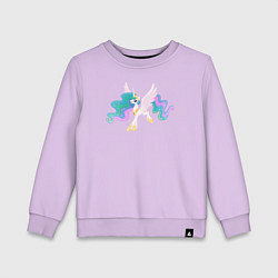 Свитшот хлопковый детский Принцесса Селестия из My Little Pony в кино, цвет: лаванда