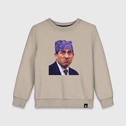 Свитшот хлопковый детский Prison mike Michael Scott офис, цвет: миндальный