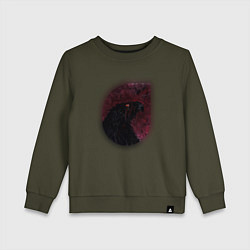 Свитшот хлопковый детский Орёл со шрамом, цвет: хаки