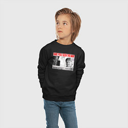 Свитшот хлопковый детский Have you seen this man - Gabe Newell meme, цвет: черный — фото 2