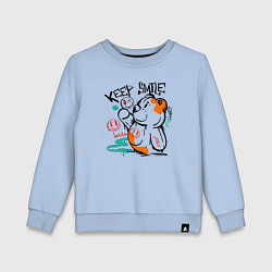 Детский свитшот Продолжай улыбаться