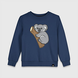 Свитшот хлопковый детский Koala, цвет: тёмно-синий
