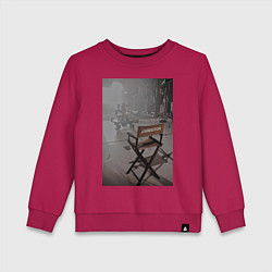Свитшот хлопковый детский Режисер, цвет: маджента