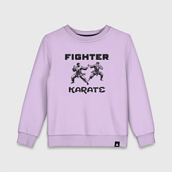 Свитшот хлопковый детский Fighters karate, цвет: лаванда