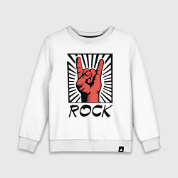 Детский свитшот Rock - жест коза