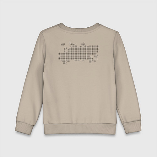 Детский свитшот Россия карта и флаг / Миндальный – фото 2