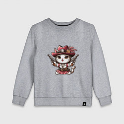 Детский свитшот Отважная кошечка пират