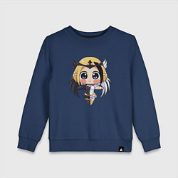 Свитшот хлопковый детский Люнокс, цвет: тёмно-синий