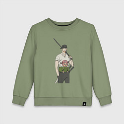 Детский свитшот Ван-Пис Зоро Ророноа Чоппер