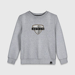 Свитшот хлопковый детский AURUS logo auto, цвет: меланж