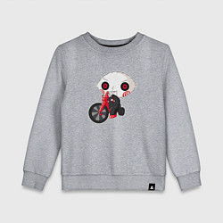 Свитшот хлопковый детский Гриффины - Пила, цвет: меланж