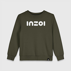 Свитшот хлопковый детский Inzoi logo, цвет: хаки