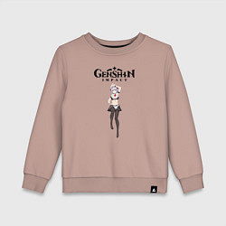 Свитшот хлопковый детский Noelle genshin impact love, цвет: пыльно-розовый