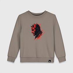 Свитшот хлопковый детский Darth Maul - Star Wars, цвет: утренний латте
