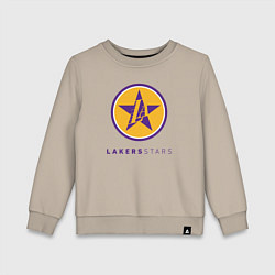 Свитшот хлопковый детский Lakers stars, цвет: миндальный