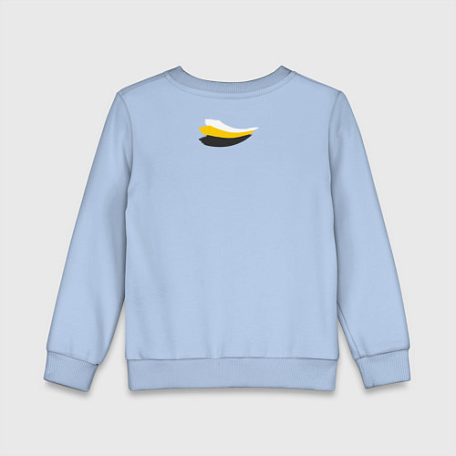 Детский свитшот Без труда не вытащишь и рыбку - флаг надпись черна / Мягкое небо – фото 2