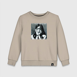 Свитшот хлопковый детский Hwang Yeji, цвет: миндальный