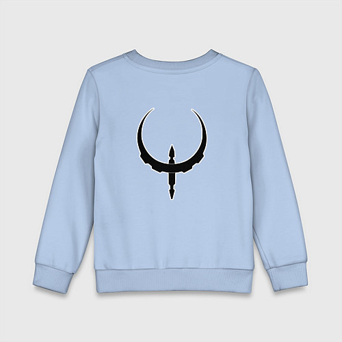 Детский свитшот Чёрно-белый знак quake / Мягкое небо – фото 2
