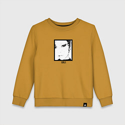 Свитшот хлопковый детский Xg Idol, цвет: горчичный