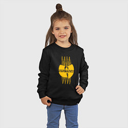 Свитшот хлопковый детский Wu-Tang tiger style, цвет: черный — фото 2