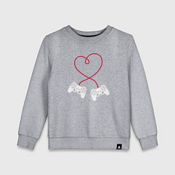 Свитшот хлопковый детский Lover gamer, цвет: меланж