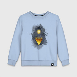 Свитшот хлопковый детский Росток идеи, цвет: мягкое небо