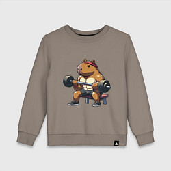 Детский свитшот Капибара жим