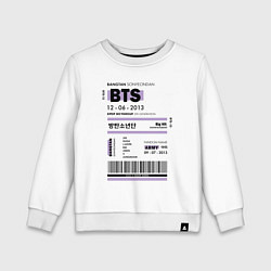 Детский свитшот Bts ticket