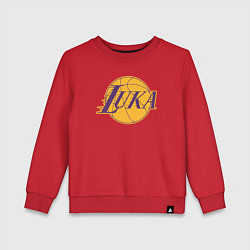 Свитшот хлопковый детский Luka, цвет: красный
