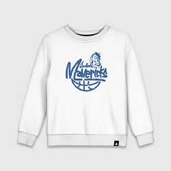 Свитшот хлопковый детский Team Dallas Mavericks, цвет: белый