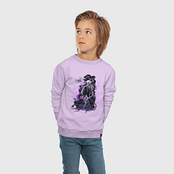 Свитшот хлопковый детский Магическая битва Сатору Годжо сильнейший, цвет: лаванда — фото 2