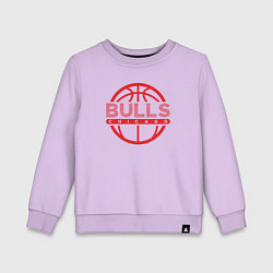Свитшот хлопковый детский Chicago Bulls basketball, цвет: лаванда