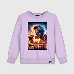 Свитшот хлопковый детский Mick Jagger - legend, цвет: лаванда