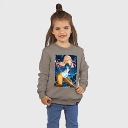 Свитшот хлопковый детский Марин Китагава косплей Dragon Ball, цвет: утренний латте — фото 2