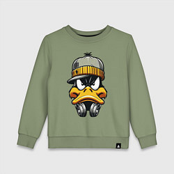 Детский свитшот Duffy Duck in headphones