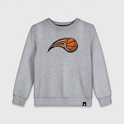 Свитшот хлопковый детский Basketball shot, цвет: меланж