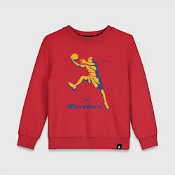 Свитшот хлопковый детский Warriors baller, цвет: красный