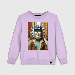 Детский свитшот Рик Санчес в Нью-Йорке - нейроарт