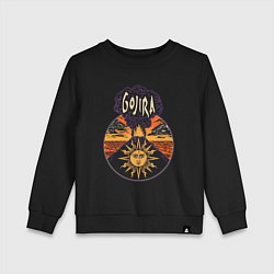 Свитшот хлопковый детский Gojira - Magma, цвет: черный