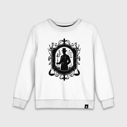 Свитшот хлопковый детский Фармацевт в лаборатории, цвет: белый