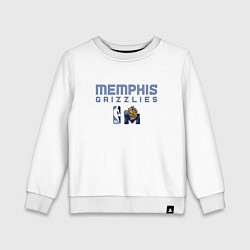 Свитшот хлопковый детский Memphis Grizzlies - basketball NBA, цвет: белый