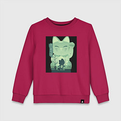 Свитшот хлопковый детский Neko Turbo Granny Dandadan, цвет: маджента