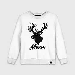 Детский свитшот Черный силуэт лося