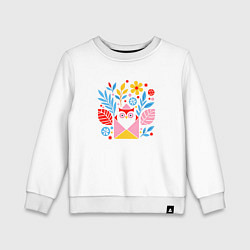 Детский свитшот Сова абстракция