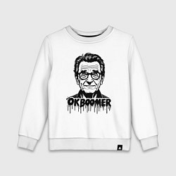 Детский свитшот Ok boomer со стариком