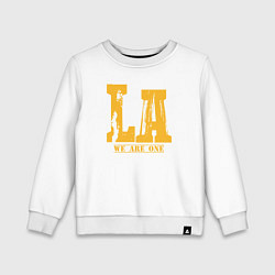 Свитшот хлопковый детский Lakers - мы едины, цвет: белый