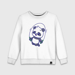 Детский свитшот Панда со скакалкой