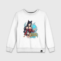 Свитшот хлопковый детский Ари Лига Легенд, цвет: белый
