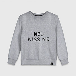 Детский свитшот Hey kiss me